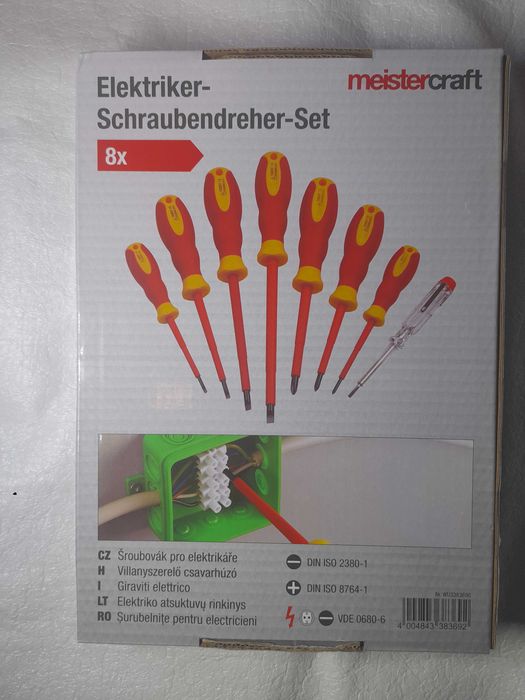 Set surubelnite Electrician izolate  8 piese MEISTERKRAFT GERMANY