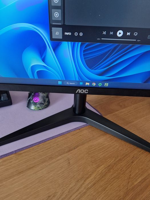 Monitor LED MVA AOC 23.6", Full HD, HDMI, Negru, 24B1H