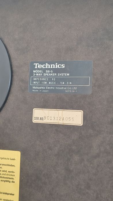 Boxe technics SB5 in stare impecabila de funcționare și estetică!