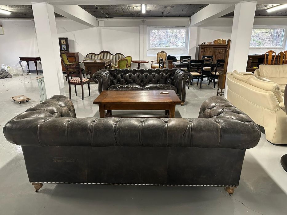 Честърфилд кожени дивани