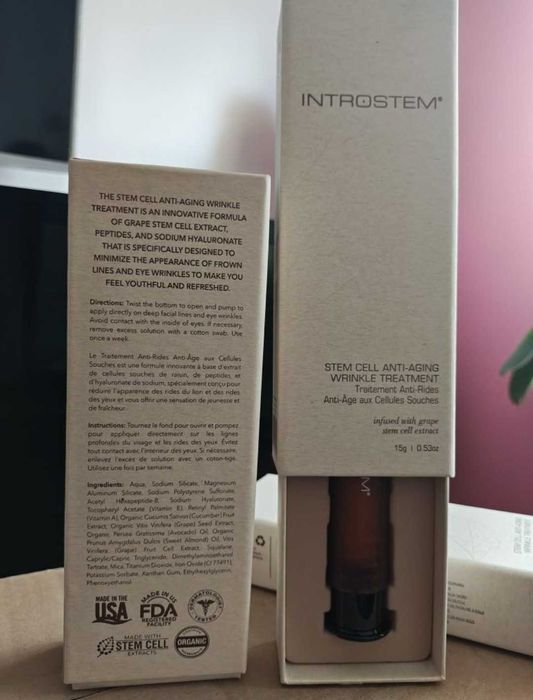 Eye lifting non-chirurgicala Introstem cu celule stem pt zona ochilor.Rezultat impresionant in cateva secunde! fabricat in USA