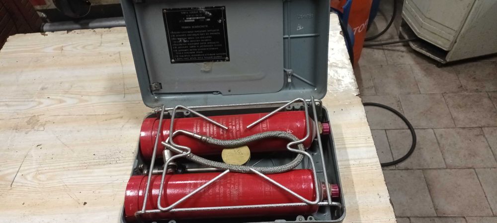 Руски газов преносим котлон с бутилки