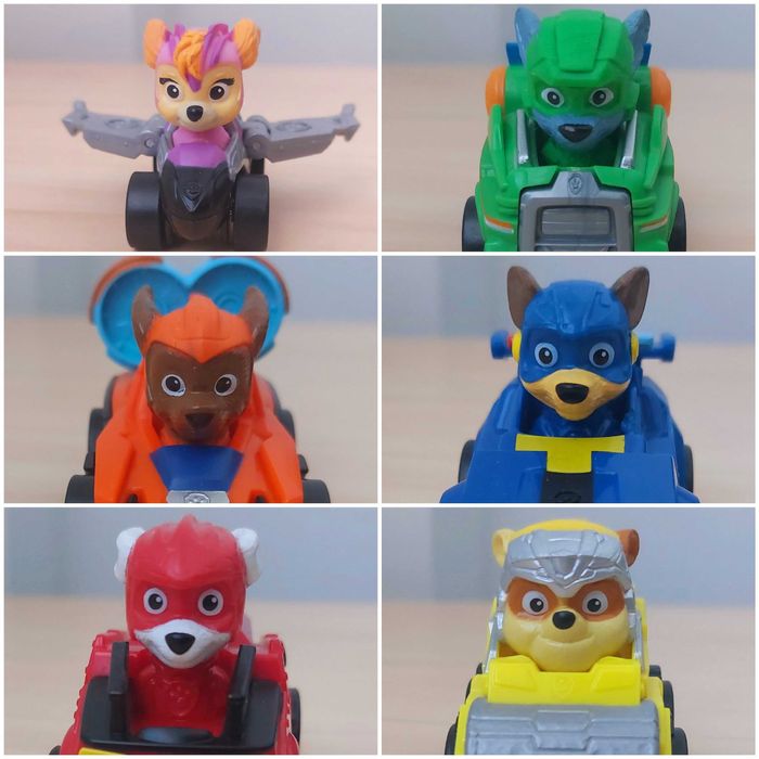 Set 6 masinute Patrula Catelusilor / Paw Patrol