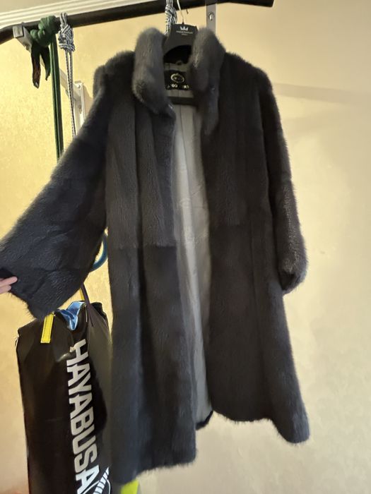 Норковая шуба без капюшона