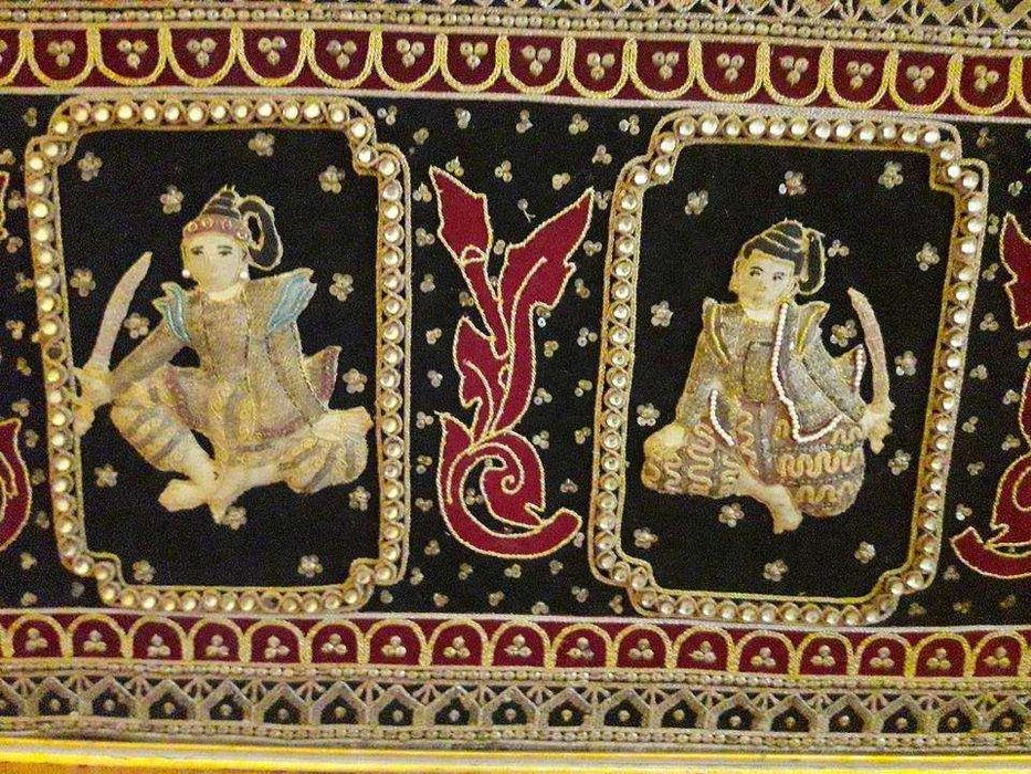 Tablou decor tesut pe Covor persan 100% lana cu tenta asiatica