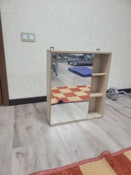 Шкаф зеркальный навесной Vigo Matteo, 60x15.6x70 см, коричневый