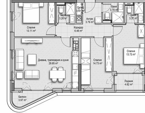 Четиристаен апартамент в ж.к. Витоша! Нова сграда!