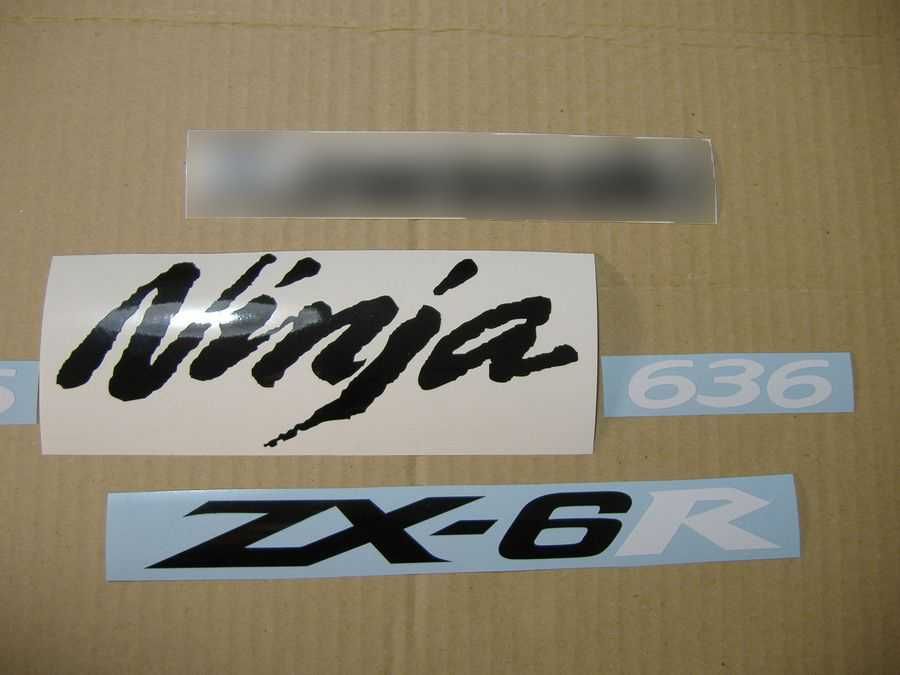 Стикери Kawasaki ZX-6R Ninja 2005-2006 лепенки кавазаки 636 зх6р zx6r