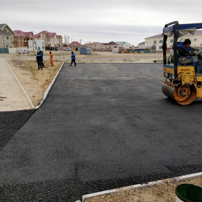 Укладка асфальта на территории, асфальтирование в Актау - Cтроительные ...