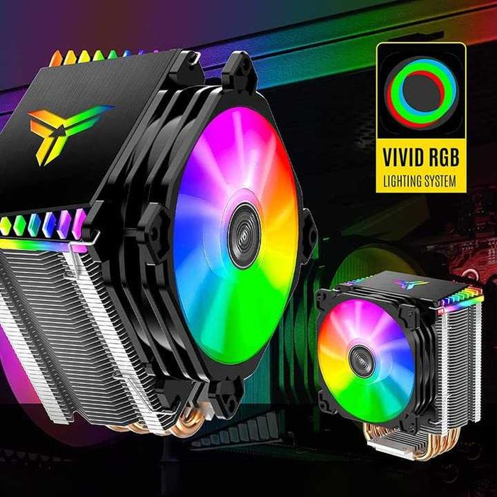 Cooler CPU Aer JONSBO CR1400 RGB PWM 92mm 4 conducte căldură,Ventilatoare PC detașabile Intel LGA 1851 1700 1200 1151, AMD AM4 AM5, Negru