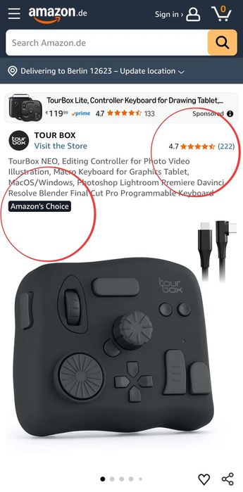 TourBox NEO: Универсален Контролер за Обработка на Снимки и Видео