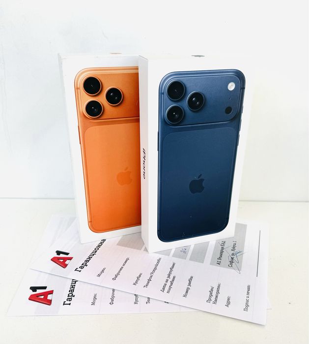 НОВ! iPhone 17 Pro Max 512GB Orange / Blue ГАРАНЦИЯ 24 Месеца!