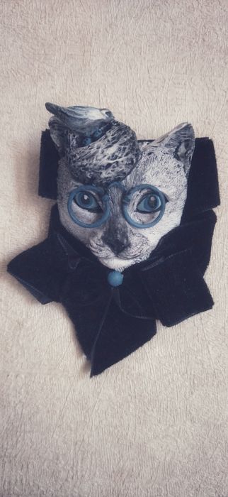 Брошь Котик Миш-Миш