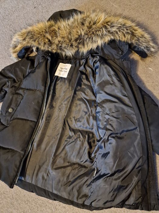 Geaca Zara gluga  blana  110/116