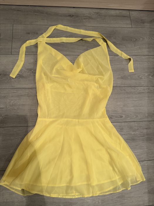 Жълта рокля, нова, размер М - 13 лв