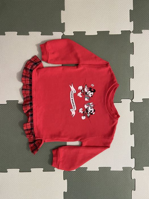 Bluză fată Minnie &Mickey Mouse mărime 92-98 LCW Disnay Crăciun