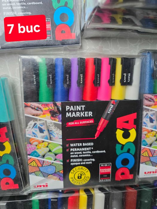 Carioci Acrilic POSCA original, sigilate, SUPER oferta