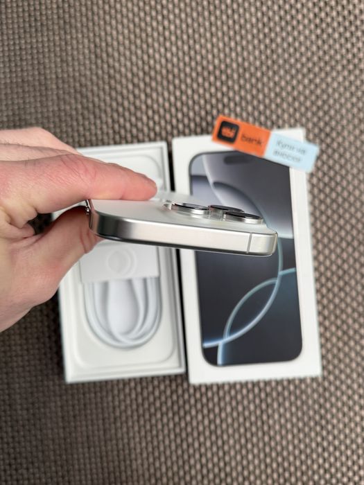 256!ЛИЗИНГ*68лв/м iPhone 16 pro*White Titanium айфон 16 про бял
