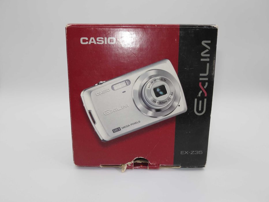 Casio EX Z35 ултра компактен цифров фотоапарат, дигитална камера, пълен комплект, в отлично състояние, работи перфектно