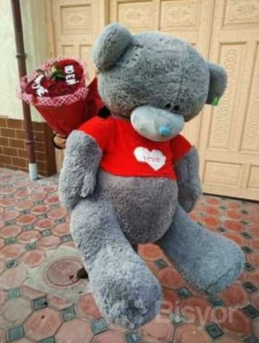 Teddi 1+1 Teddy Bear aksiya +Dastavka arzon narxlarda (Magazin)30/3m
