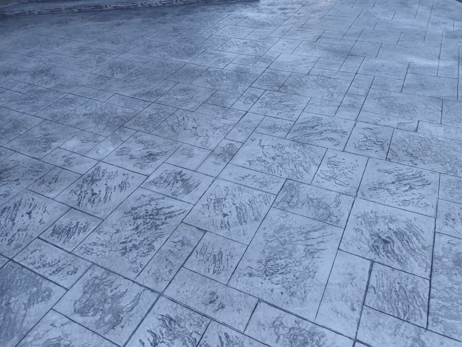 Beton amprentat dezactivat