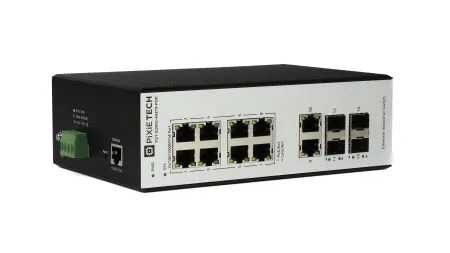 Управляемый промышленный POE коммутатор PXT-S250G-4S2T8-POE