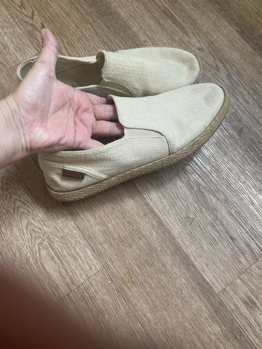 Мокасины летние беж