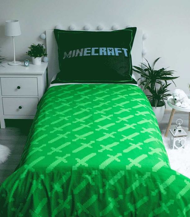 NEW!! Детско Спално Бельо 140x200 Майнкрафт Minecraft