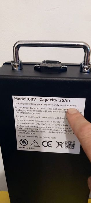 Baterie Scuter 60v 25AH(podea)