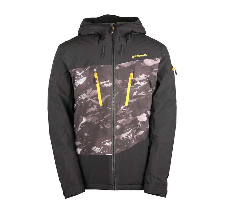 Geaca impermeabila ski Fundango Privet Allmountain, Negru/Alb, S