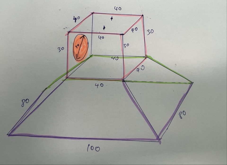 Hota tabla de 2mm cu burlan de 3 metri si motor ventilator