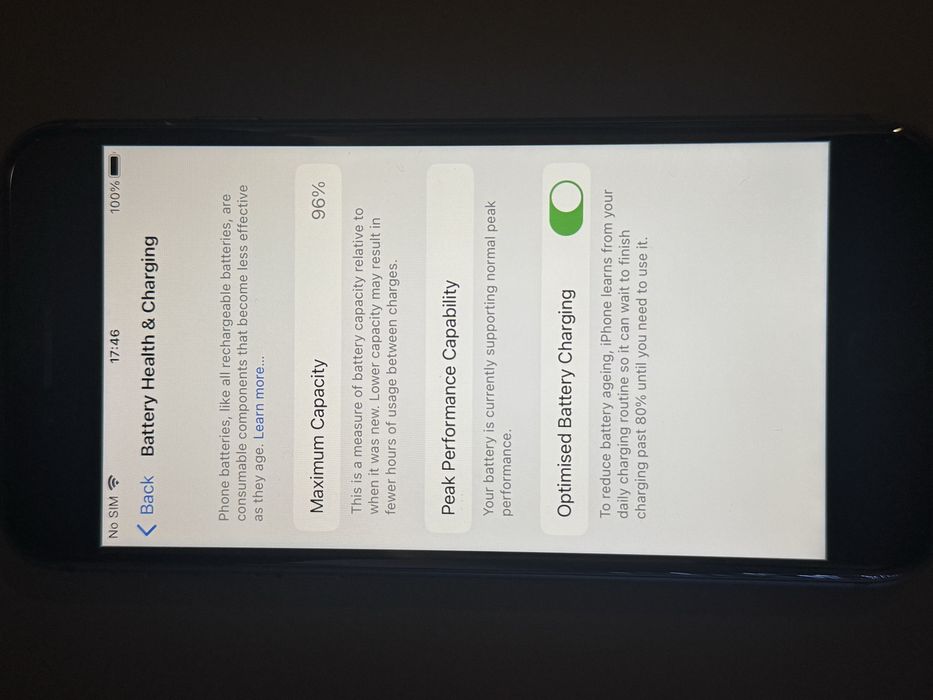 Iphone 8 , 256 Gb, baterie 96%, negru