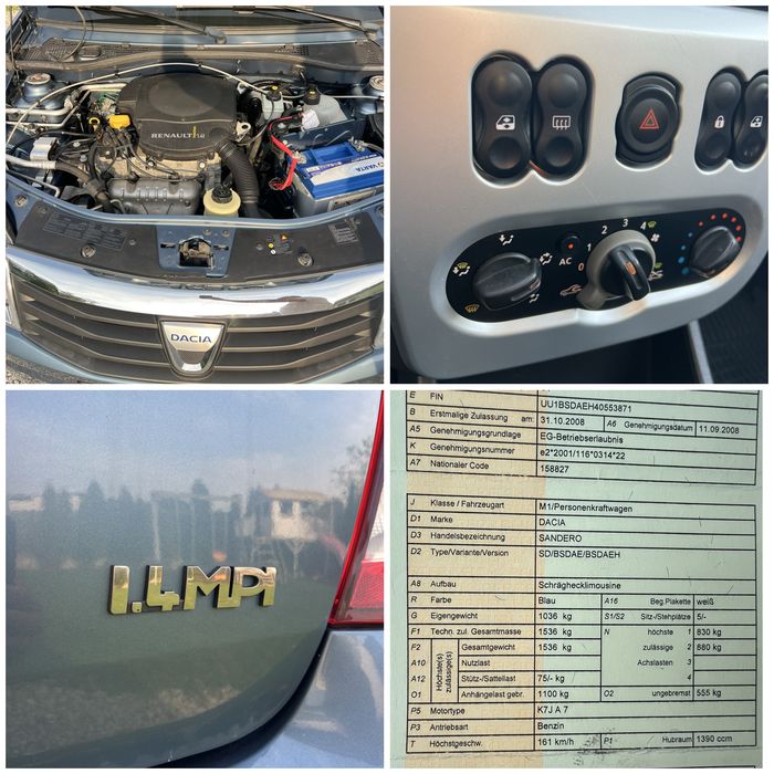 Dacia Sandero 1.4 MPI  2008