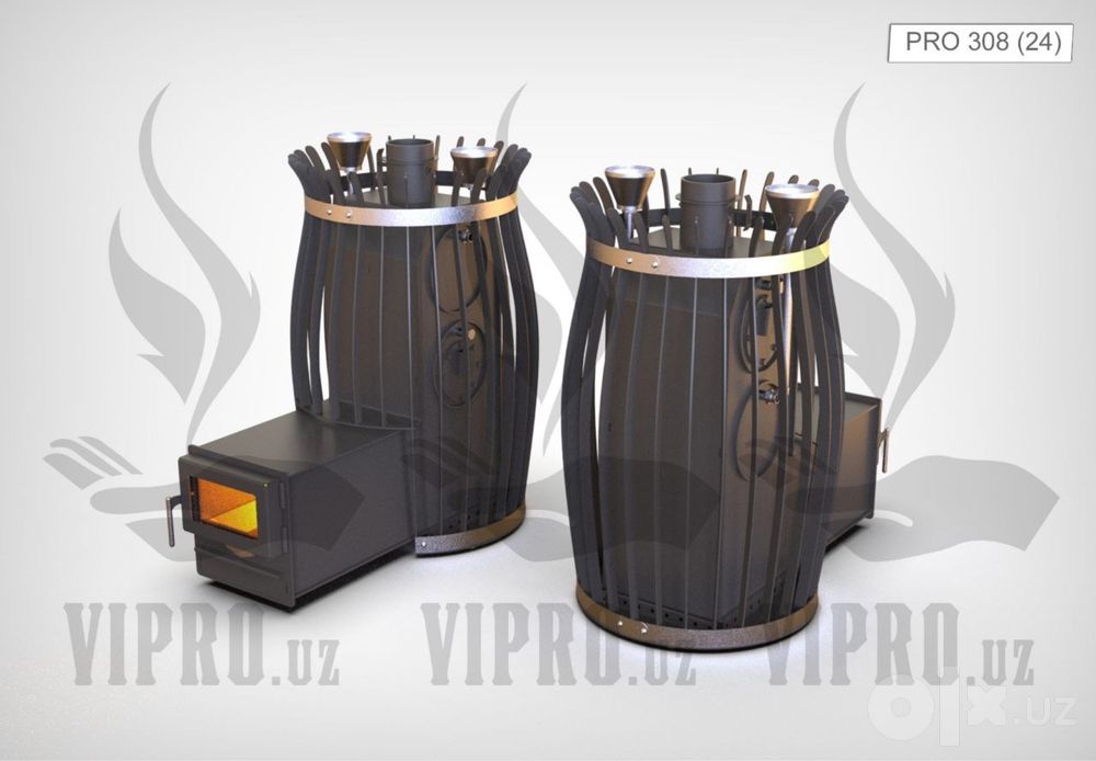 Печь для бани “PRO-308” с закрытой каменкой,печь для сауны,баня,сауна