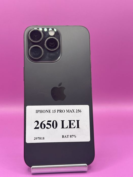 Iphone 15 pro max 256gb•Amanet Matei Margeanului•2978