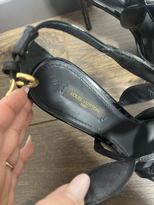 Sandale cu toc Louis Vuitton