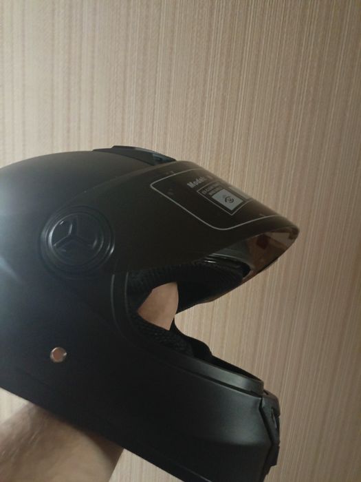 Шлем мото тонированный