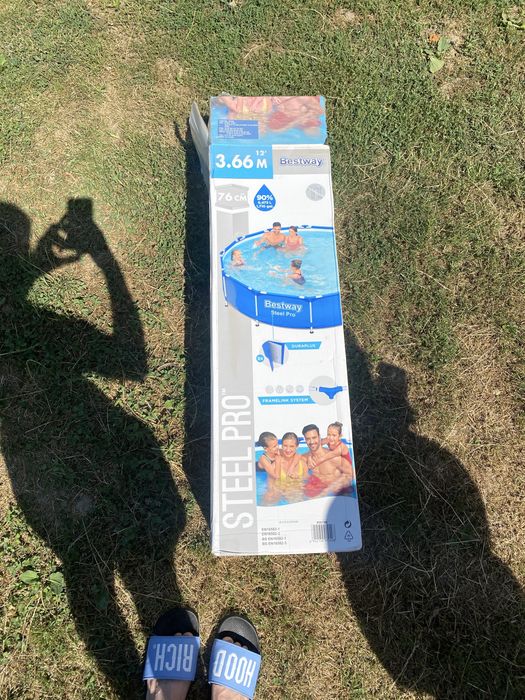 Piscină Bestway Steel Pro 366x76 cm + pompă + accesorii – completă