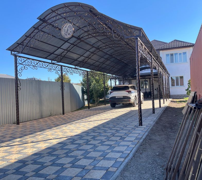 Ворота. Навес. Решетки. Перила.