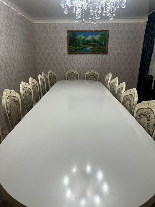 Стол стуля 4.5метр 18стулчик