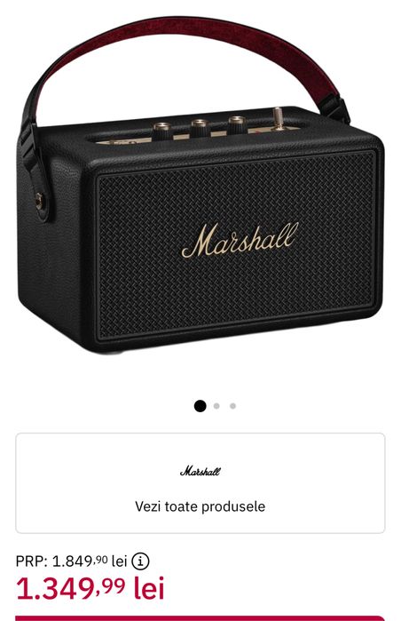 Marshall Stanmore IV Speake (ultimul model, 2026 ) sigilata, transport inclus