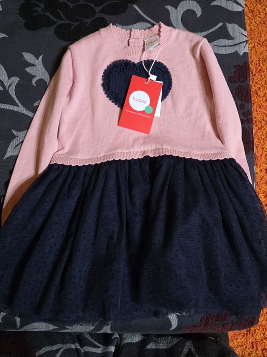 Rochie fetite  tricot boboli 92