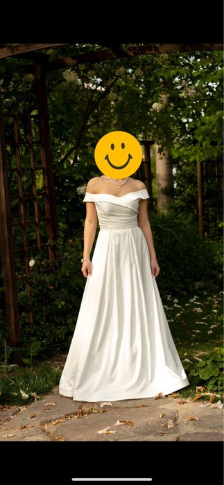 Свадебное платье. Итальянский шелк. Вместе с фатой