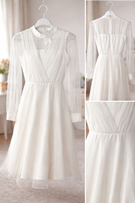 красивое белое палатье