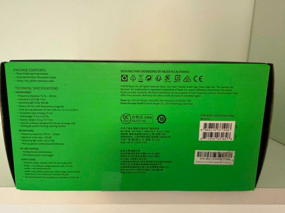 Căști gaming Razer Kraken - Multi-Platform Wired Gaming Headset 7.1 Surround Sound