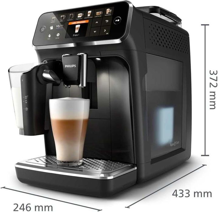 Нова Автоматична Кафемашина Кафеавтомат Philips LatteGo EP5441/50, Серия 5400, 2 години Гаранция, Керамична Мелачка