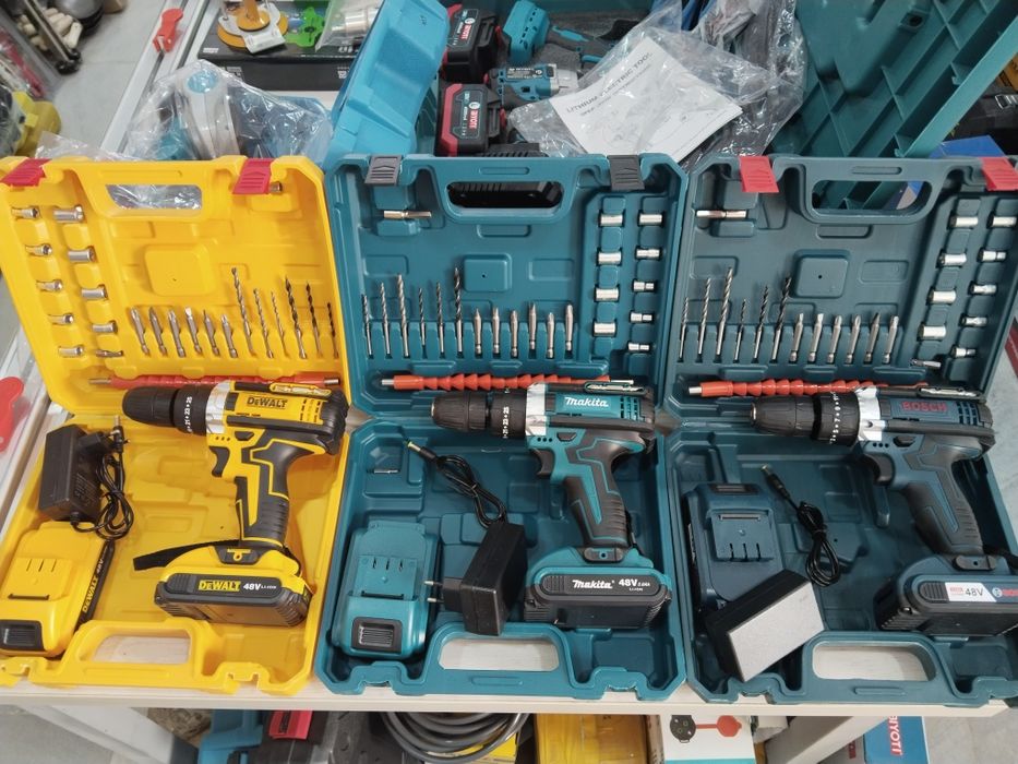 Шуруповёрт bosch, dewalt, makita и crown