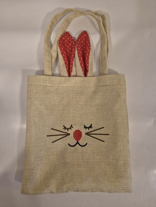 Saculet de panza cu urechi, model iepuras, 15cm Paste