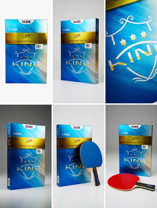 KING 729 Silver – 3 Stars Professional Table Tennis Racket