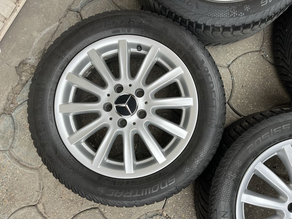 Jante aliaj 5x112mm, anvelope 205/55 R16 Mercedes, Vw, Audi, Seat, Skoda